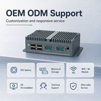 Computadora Industrial Resistente Sin Ventilador con Intel Celeron J6412 N100 Core I3 4005U, Doble LAN, 4G, WiFi, HD, VGA, 2COM, MSATA, SATA