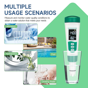 5 In 1 Aquakultur Ph/Tds/Ec/Salz/Temp <span class=keywords><strong>Meter</strong></span> Aquarium Wasser qualitäts tester Pen Aquarium Fischteich Multifunktion detektor - Product Image 4