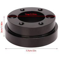 Pièces de modification pour simulateur de course, adaptateur de moyeu de roue PCD 70MM, aluminium massif de qualité aérospatiale, anodisé noir, série Logitech G