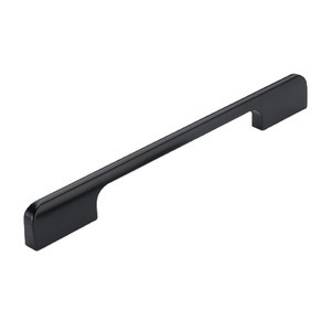 Aluminum Alloy Bullet-shaped Cabinet &amp; Wardrobe <strong>Door</strong> Handle Modern Design <strong>Black</strong> Finish Long Length - Product Image 5