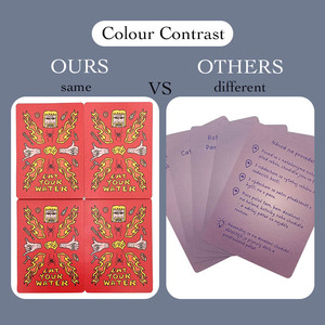 Kit di Carte Artistiche Colorate con Scatola Organizzata, Suggerimenti Stimolanti, <span class=keywords><strong>Gioco</strong></span> di Carte Personalizzato con Laminazione Opaca per Feste in Famiglia - Product Image 5