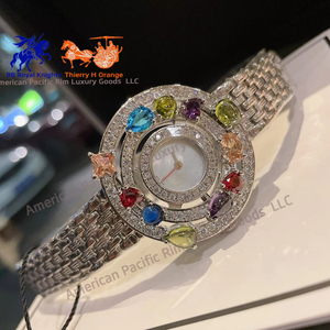 Reloj Automático de Cuarzo de Lujo para Mujer BVGRI, Esfera de 32 mm, Correa de Cocodrilo, Probador de Diamantes Moissanite, Estilo Hip Hop Moderno, Ronda - Product Image 5