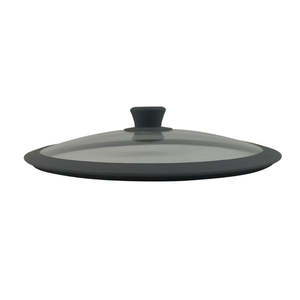 Coperchio in vetro temperato con bordo in Silicone antiurto da 28 cm per la cottura di pentole - Product Image 1