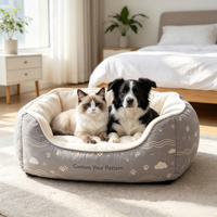 Cama Portátil para Mascotas, Cachorros y Gatitos, con Diseño Personalizado, Suave, Antideslizante, Plegable, para Dormir al Aire Libre y Acampar