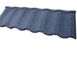 Tuiles de toit coréennes en acier métallique revêtues de pierre, tuiles de toit en zinc - Product Image 5