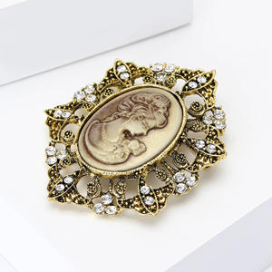 Broche Retro de Aleación Chapado en Oro para Mujer, Personalizado, a la Moda, para Bodas, Compromisos y Fiestas - Product Image 3