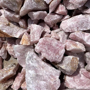 Tự Nhiên Không Đánh Bóng Đá Tinh Thể Thô Bán Buôn Lớn Rose Quartz Nguyên Đá Cho Trang Trí Nội Thất - Product Image 3