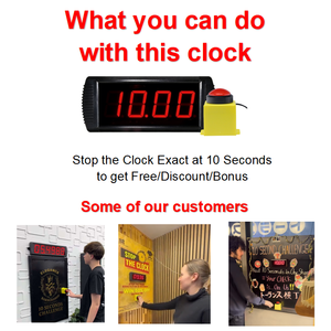 Offre Spéciale Compteur de Jeu Défi LED Numérique Modifiable à Chiffres de 4 Pouces pour Défi de Boisson au Bar ou Repas <span class=keywords><strong>Gratuit</strong></span> au Restaurant - Product Image 6