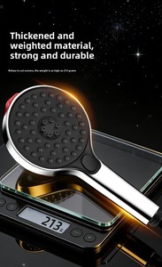 Soffione Doccia a Parete in ABS ad Alto Flusso con Getto a Pioggia per Bagno - Product Image 2