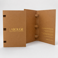 Carte de présentation pliable biodégradable imprimée rigide recyclable OEM personnalisée pour l'emballage de cosmétiques parfumés