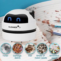 Mini aspirateur robot portable USB rechargeable pour la maison, l'école, le bureau, le clavier d'ordinateur, la poussière sèche et les miettes