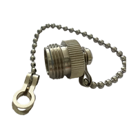 Capuchon anti-poussière M12 femelle à filetage externe avec chaîne, haute performance, protection optimale