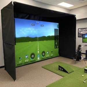 Simulateur de golf intérieur en largeur de porte de 3.2 mètres dédié 4K haute définition Anti-choc Durable 3D <span class=keywords><strong>Fame</strong></span> Retardant Écran insonorisé - Product Image 1