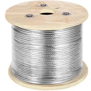 3/16 7x19 T304 Stainless Steel Winch Cable Replacement 500FT Aircraft Cable Reel Cable De Acero