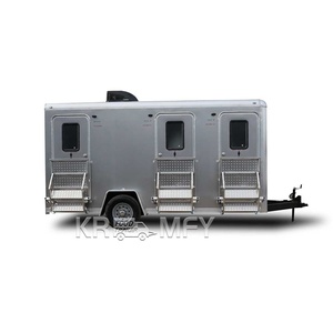 Remorque de toilettes portable pratique, écologique, durable, avec structure en acier galvanisé pour les immeubles d'appartements et les bureaux - Product Image 4