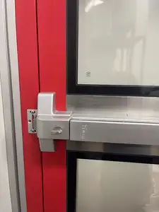 Porta d'acciaio ignifuga resistente della porta dell'uscita di emergenza di sicurezza all'ingrosso della fabbrica originale di AIRTC con la barra di spinta