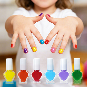 GP Rainbow Private Logo 快干无毒水性可撕式指甲油，适合儿童和幼儿，12 色，DIY - Product Image 1