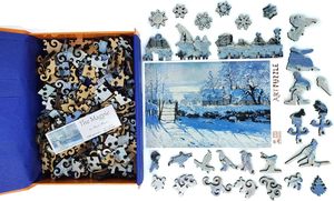 Tùy chỉnh thăng hoa <span class=keywords><strong>3D</strong></span> bằng gỗ tự làm ghép hình câu đố trống cho trẻ em với hình dạng độc đáo mảnh nghệ thuật - Product Image 2