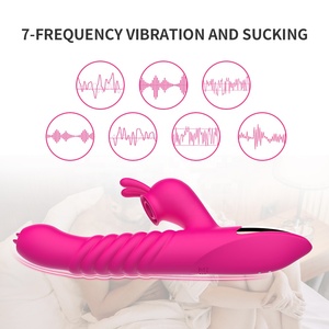 Vibromasseur Rechargeable point G pour femme, puissant, succion de <span class=keywords><strong>Clitoris</strong></span>, se léchant le lapin, jouets sexuels, offre spéciale - Product Image 5