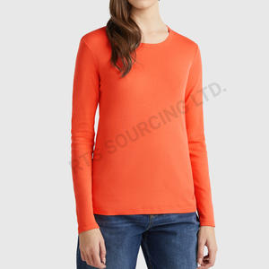 Haut à manches longues et col rond écologique pour femmes Soft Touch Feel Confortable Durable pour les acheteurs soucieux de l'environnement pour l'été - Product Image 2