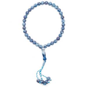 Nouvelles perles de prière islamiques musulmanes en résine incrustée de Moos, design 33, 10 mm - Product Image 3
