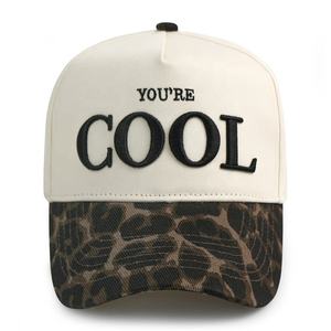 Topi ayah olahraga katun 5 Panel kualitas tinggi dengan Logo kustom bordir 3D grosir topi bisbol Gorras OEM dengan cetak macan tutul - Product Image 2