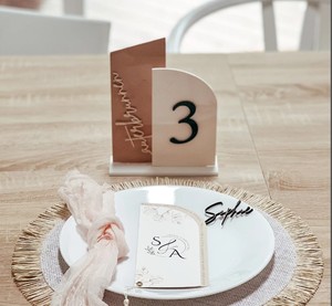 ที่กำหนดเองส่วนบุคคลคริลิคครึ่งโค้งตารางตัวเลข-โค้งแผงตกแต่งตารางที่เหมาะสมบ้านงานแต่งงานหรือพรรค - Product Image 5