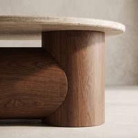 Table basse moderne en bois durable et écologique pour la maison, le salon, la chambre, l'hôtel, l'appartement