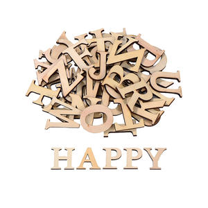 26 pezzi 1.8 pollice maiuscolo <span class=keywords><strong>A</strong></span> <span class=keywords><strong>A</strong></span> <span class=keywords><strong>Z</strong></span> alfabeto in legno lettere segno decorazione in legno incompiuto lettere artigianali per decorazione della parete - Product Image 1