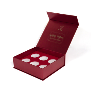 Boîte cadeau <span class=keywords><strong>de</strong></span> luxe bordeaux à couvercle magnétique, vente en gros, emballage rigide <span class=keywords><strong>personnalisé</strong></span> en cuir <span class=keywords><strong>de</strong></span> âne et pour produits <span class=keywords><strong>de</strong></span> <span class=keywords><strong>santé</strong></span> - Product Image 4