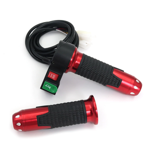 Zubehör für Citycoco Elektroroller 12V-72V Universal Drei-Gang-Schaltung Aluminiumlegierung Schwarzer Lenker Hupenschalter Gasgriff - Product Image 3