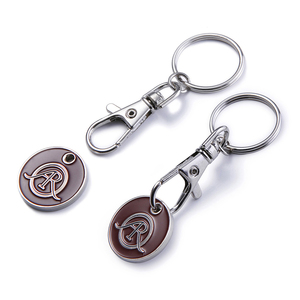 Làm cho của riêng bạn giỏ hàng mã thông báo Móc Chìa Khóa Xe đẩy mã thông báo đồng xu Keychain Trung Quốc Kẽm hợp kim OPP Túi Quà Tặng khuyến mãi tùy chỉnh màu sắc - Product Image 4