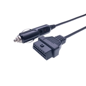 Câble d'alimentation d'urgence pour véhicule, 12V DC, 10 pièces, cordon de mémoire pour automobile, pour ECU, allume-cigare vers câble <span class=keywords><strong>OBD</strong></span> - Product Image 5