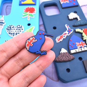 Charms in PVC Morbido all'Ingrosso per Scarpe Tipo Clog, Decorazioni Fai-da-Te per Cover Telefono, Ornamenti con Bandiera della Nuova Zelanda - Product Image 3