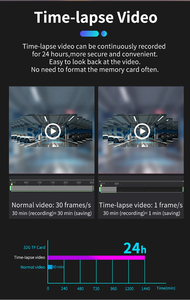 360 도 파노라마 자동차 DVR 12 인치 화면 <span class=keywords><strong>4</strong></span> 채널 FHD 2K 비디오 레코더 170 도 대시 캠 5G WIFI GPS 야간 투시경 - Product Image 6