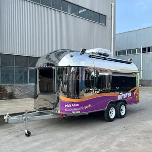 Chariot de restauration mobile électrique en acier inoxydable de qualité européenne pour hamburgers et snacks, idéal pour les entreprises - Product Image 4