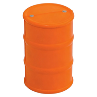 Balle anti-stress en forme de baril d'huile en PU écologique, en mousse PU souple, avec logo personnalisé, jouet à presser en forme de fût d'huile, vente en gros