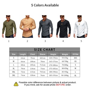 Pleated लंबी आस्तीन क्रू गर्दन संपीड़न स्लिम फिट शर्ट त्वरित सूखी कस्टम पुरुषों जिम पेशी प्रशिक्षण फिटनेस टी शर्ट के साथ लोगो - Product Image 2