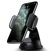 Support de téléphone portable réglable en plastique ABS avec ventouse pour tableau de bord de voiture, portable, avec garantie d'un an