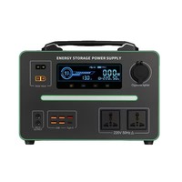 Station d'alimentation portable 600W au prix le plus bas, batterie LiFePO4, générateur d'énergie solaire à onde sinusoïdale pure