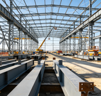 Entrepôt préfabriqué en structure métallique durable et économique de grande taille en Chine, bâtiment préfabriqué en structure métallique