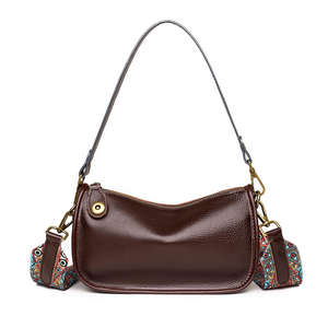 Vegetable Tanned <strong>Leather</strong> Women's Double Shoulders Crossbody Messenger <strong>Italy</strong> Style Small Bag - Product Image 3