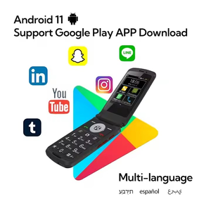 TIQ <span class=keywords><strong>MINI</strong></span> Q5 4G 안드로이드 플립폰은 T-<span class=keywords><strong>Mobile</strong></span> 서비스를 지원하며 사용자들이 앱을 다운로드할 수 있습니다. - Product Image 6