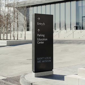 OEM Custom Outdoor Illuminated 3D Direction <b>Led</b> Signage Totem Signs Large Advertising Pylon <b>Sign</b> for Hotel Shopping Mall - Product Image 4