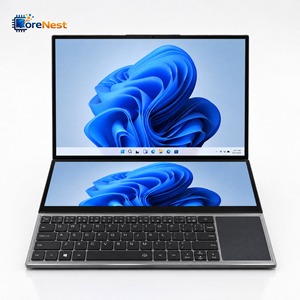 Ordinateur portable CoreNest à double écran, <span class=keywords><strong>Intel</strong></span> <span class=keywords><strong>Core</strong></span> <span class=keywords><strong>I7</strong></span> <span class=keywords><strong>9850H</strong></span> 6 cœurs, 16 pouces plus écran tactile secondaire de 14 pouces, DDR4, ordinateur portable de bureau - Product Image 2