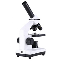 Microscope 2000x monocular straight tube with glass slide optical microscope science toy biology class