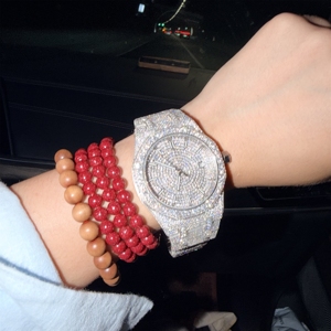 Luxury Vvs Moissanite diamond <b>Watch</b> <b>Skeleton</b> Stainless Steel Mechanical <b>Automatic</b> <b>Watch</b> Men Iced Out Moissanite <b>Watch</b> with Box - Product Image 3