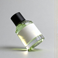 Kotak Kemasan Silinder Kustom 30ml 50ml 100ml Botol Parfum Kaca Bulat Transparan Kosong
