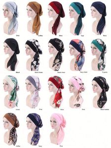 Bonnet en soie avec bande à nouer, turban, bonnet pour femmes, pour dormir toute la nuit, réglable et réutilisable, cadeau promotionnel - Product Image 3