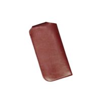 Étui à lunettes classique rectangulaire 6002 avec tissu PU, étui souple et bouton-pression